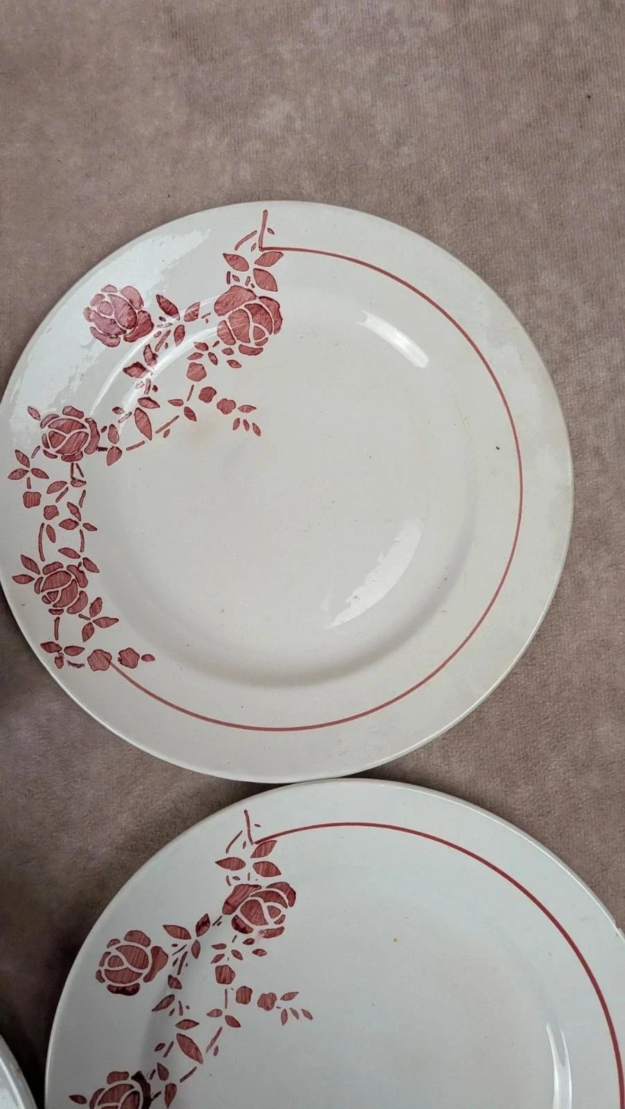 Conjunto de 6 pequenas pratos de meio porcelana Saint-amand modelo Marcel – photo 6